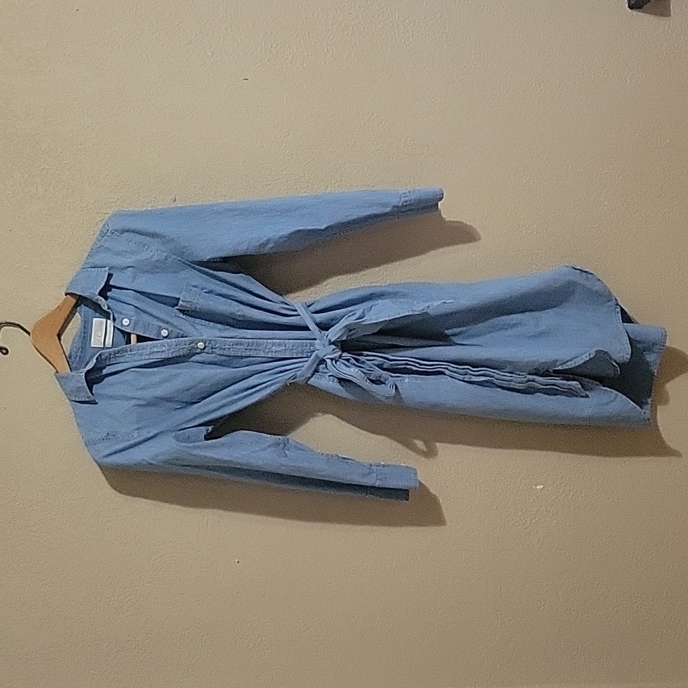 Denim shirt dress
